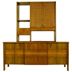Dale Ford Walnut and Cane Sideboard by John Widdicomb