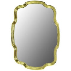 Large Solid Brass Frame Regency Mirror 12