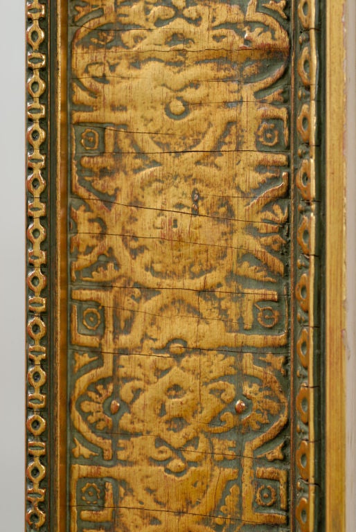 20th Century Large 1920s Egyptian Decoration Gilt Frame Mirror
