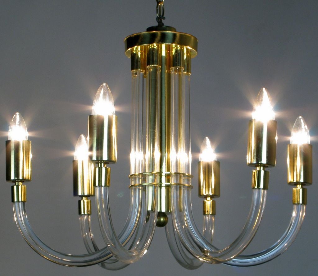 Acrylic Chandelier Clear Drops Image For 5 Arm A Dramatic Use Of Materials And Design The Acrylic Arms This Chandelier Curve Up