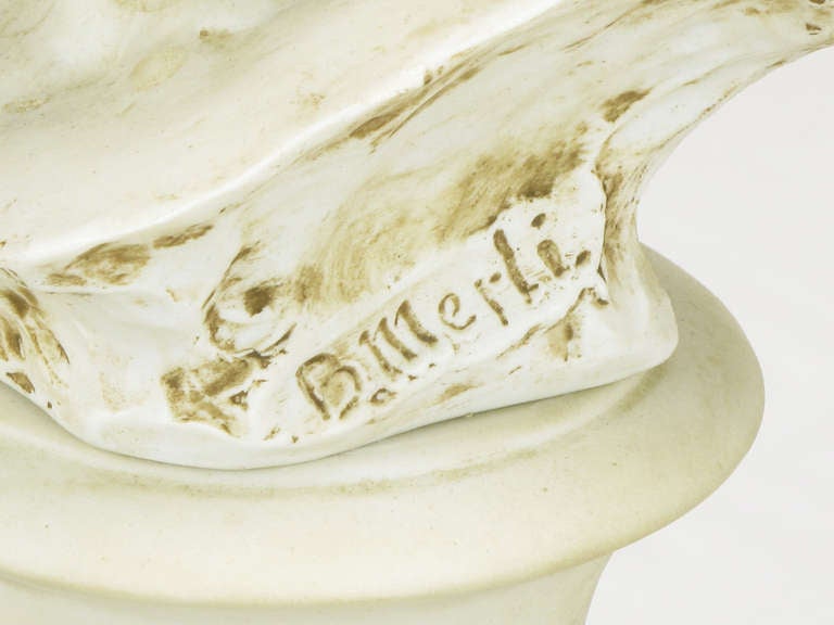 Mid-20th Century Bruno Merll for Marbro Capodimonte Child Bust Table Lamp For Sale