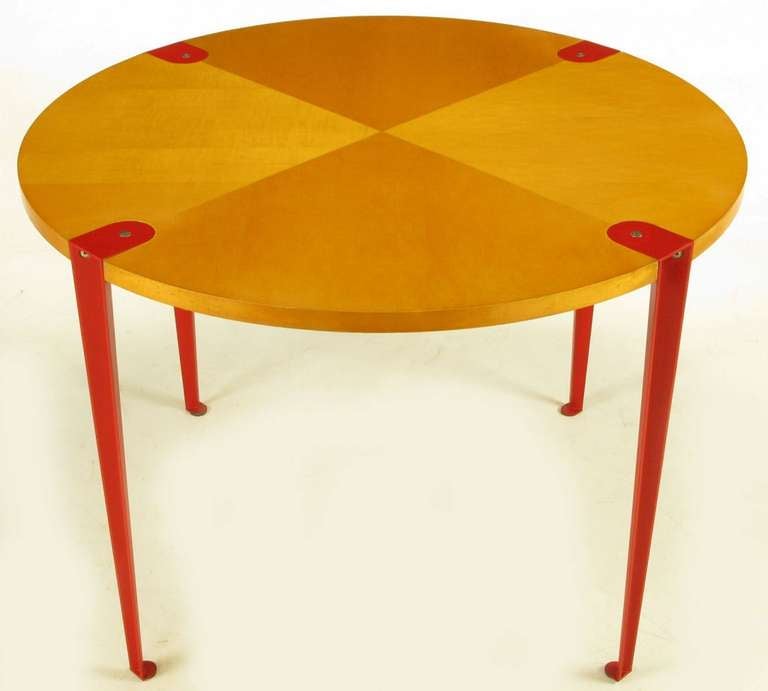 Movingui & Maple Game Table By Joe Jeup For Bexley Heath