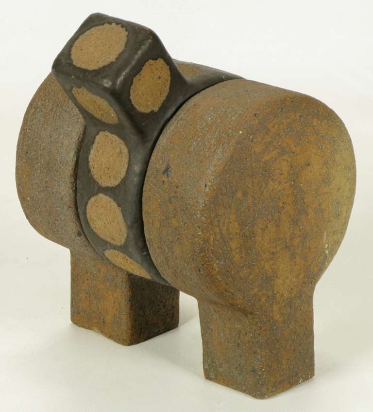 Mid-20th Century Tomiya Matsuda Abstract Modern Ceramic Sculpture