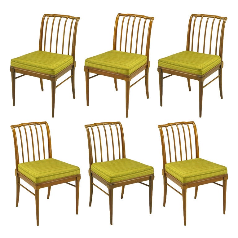 Six J. Stuart Clingman Dining Chairs by John Widdicomb For Sale