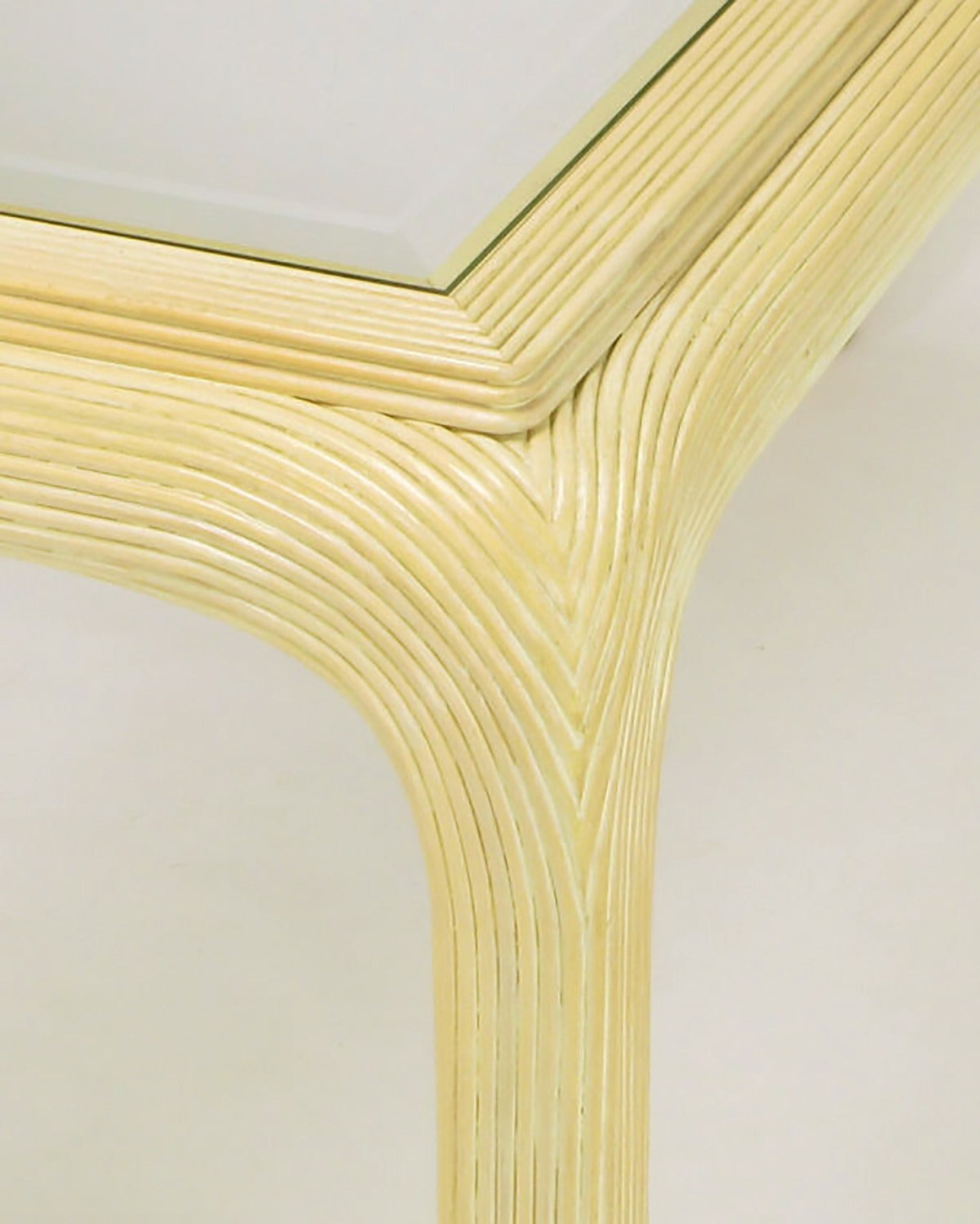reeded console table