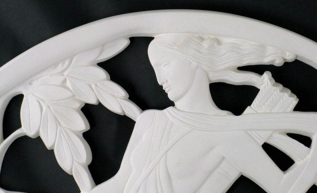 Large Art Deco Revival Relief Of Diana The Huntress
