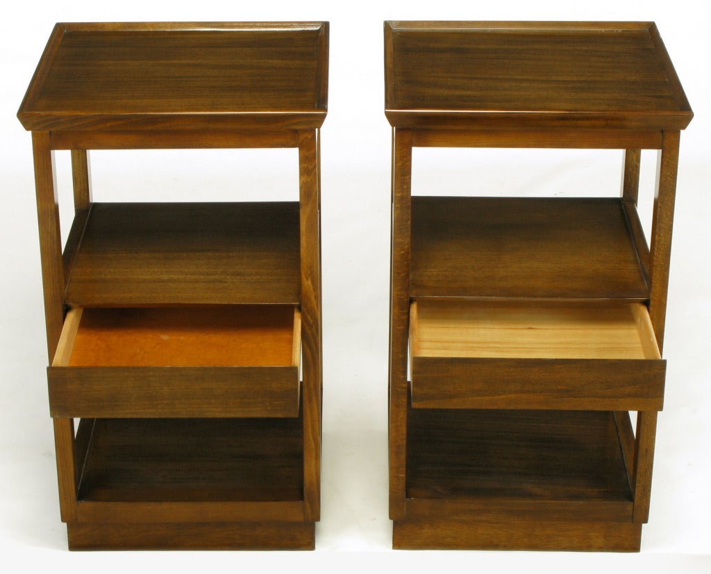 Edward Wormley three tiered side tables for Drexel's 