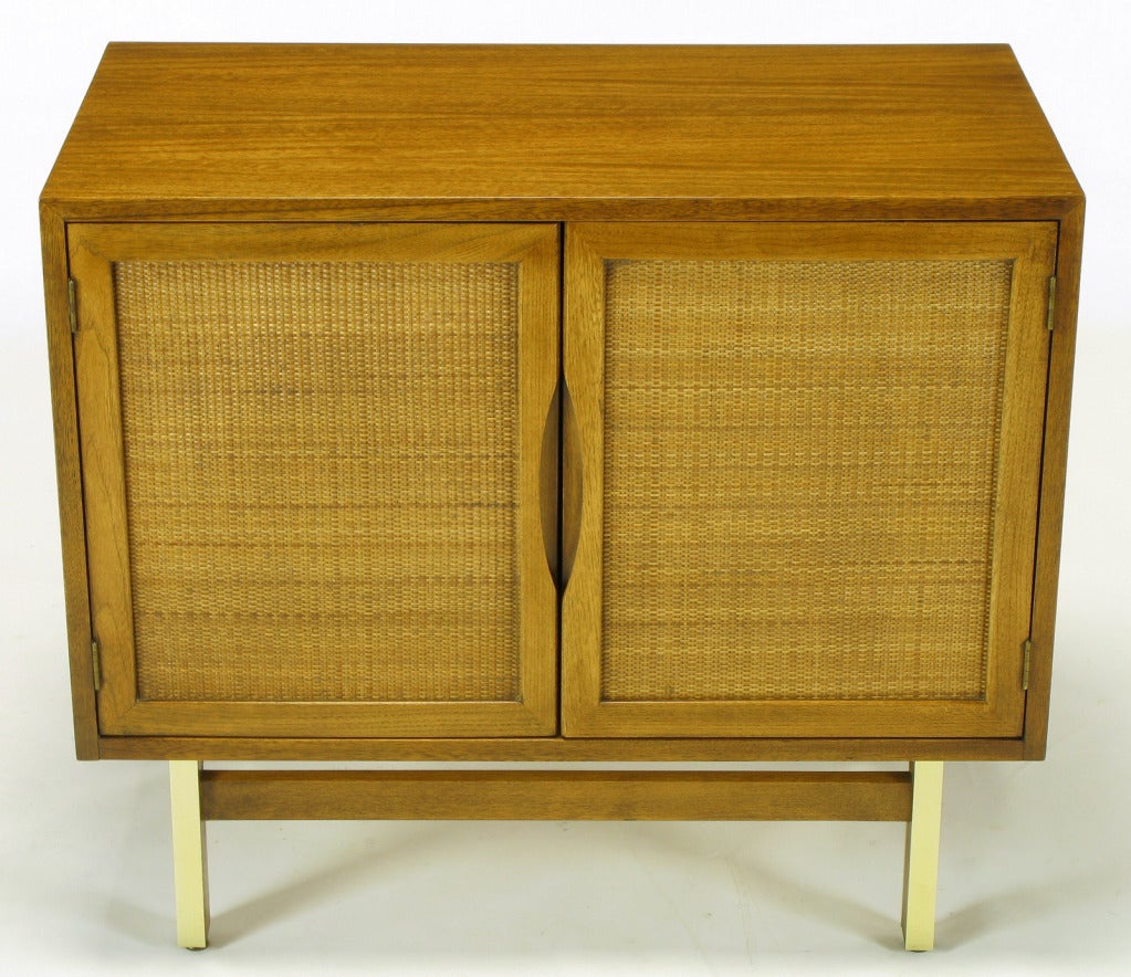 Mid-20th Century American Of Martinsville Cane Front Mahogany Cabinet