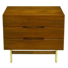 Vintage American Of Martinsville Mahogany Three Drawer Commode