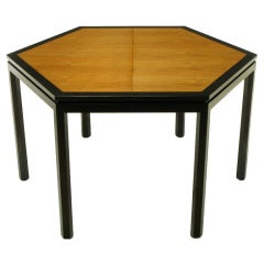 Edward Wormley Hexagonal Mahogany & Tawi Dining Table