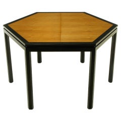 Edward Wormley Hexagonal Mahogany & Tawi Dining Table