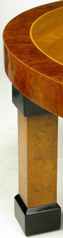 Wood Large Baker Postmodern Five-Leg Coffee Table For Sale