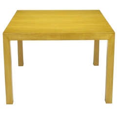 Edward Wormley For Dunbar Bleached & Glazed Walnut Parsons End Table. 12