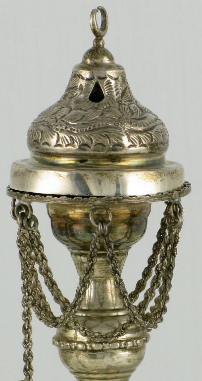 Early 20th Century Persian Sterling Silver Incense Burner 1