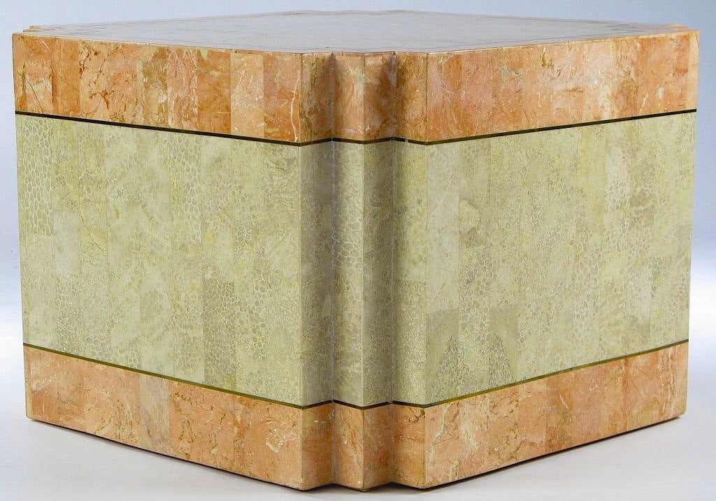 Philippine Casa Bique Tessellated Fossil Stone and Marble Coffee Table For Sale