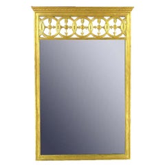 Large Italian Empire Gilt Mirror