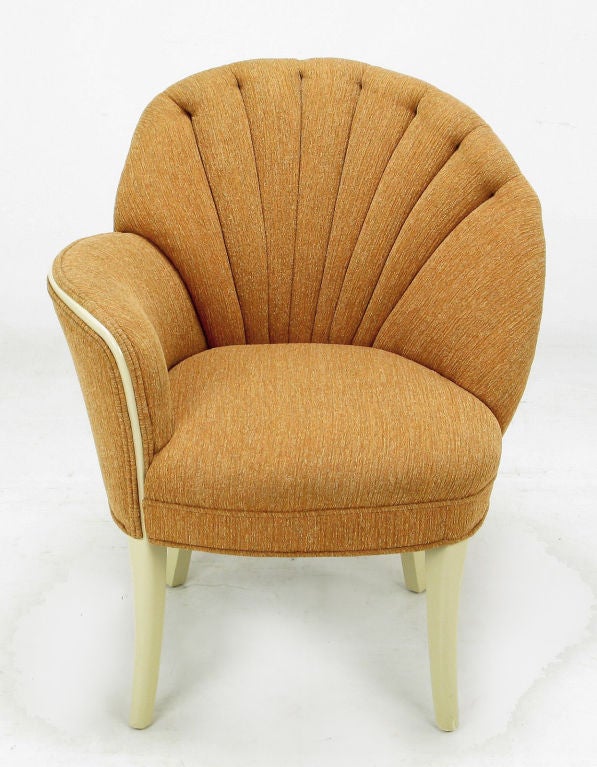 art deco shell chair