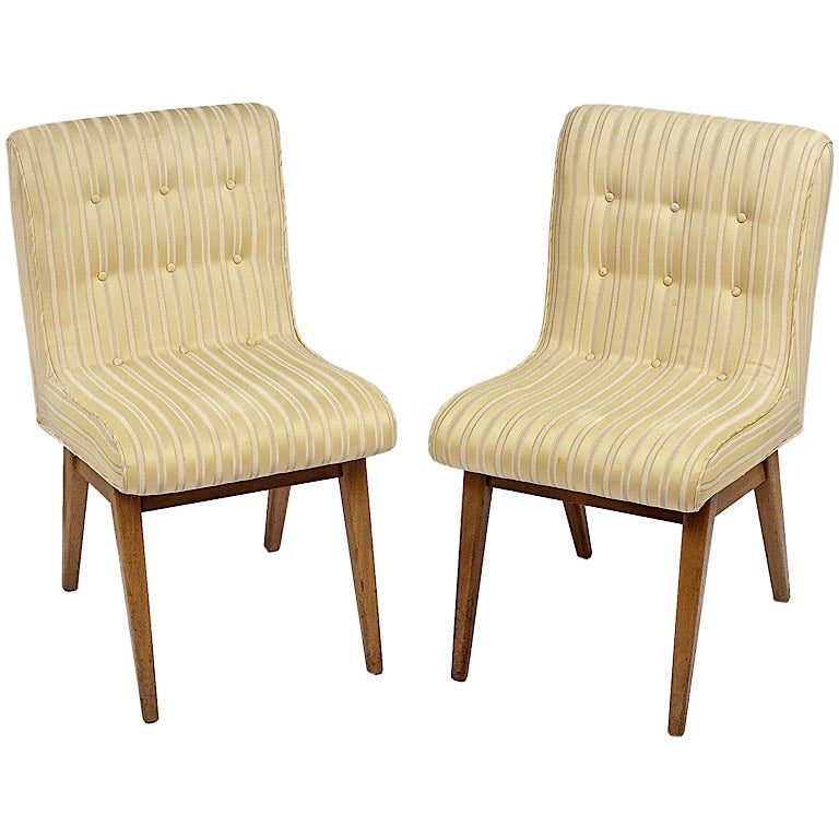 Pair 1940s Side Chairs