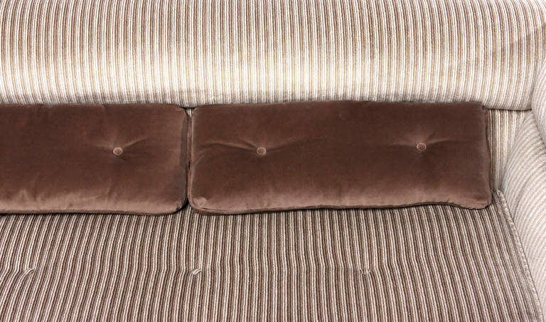 chocolate velvet sofa