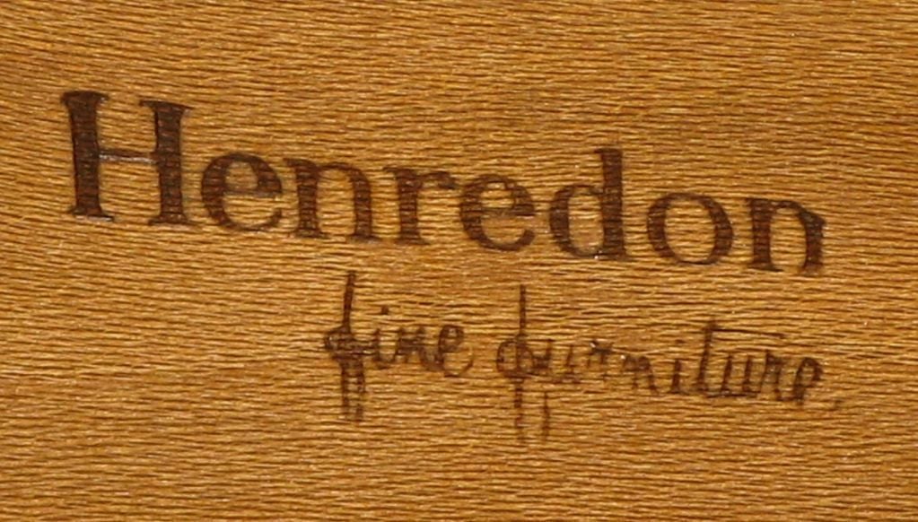 Pair Henredon Gold Toned Silver Leaf Bombe Two-Drawer Commodes 5