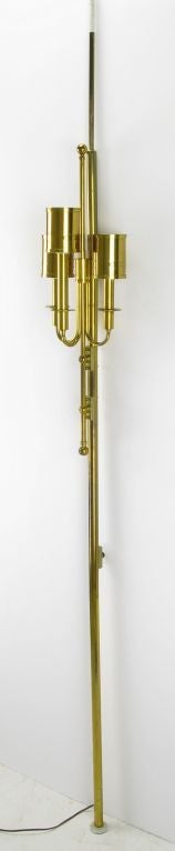 brass pole lamp