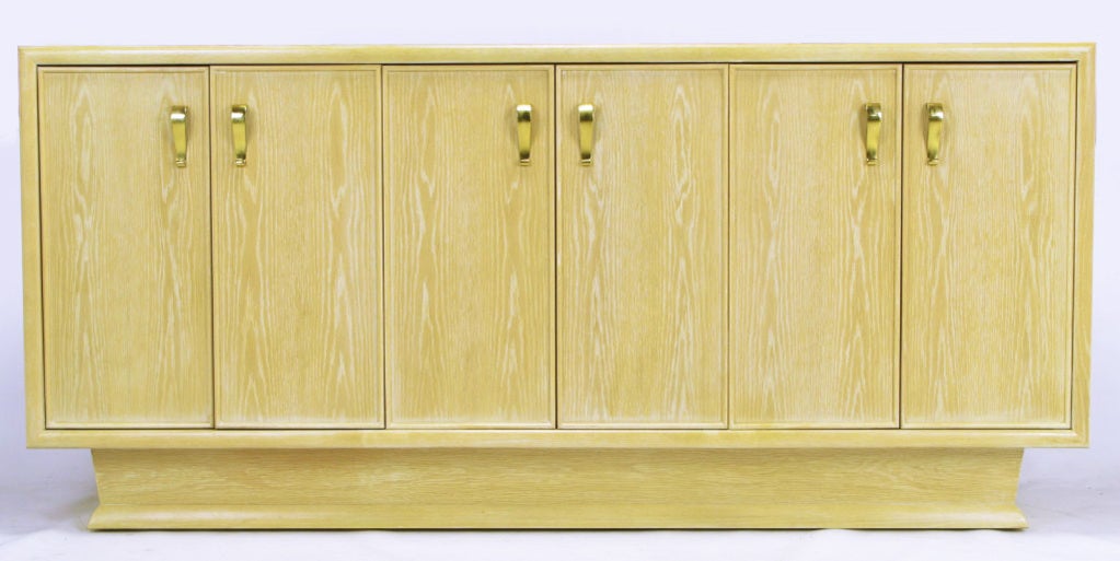 Cerused White Oak Plinth Dresser By Century