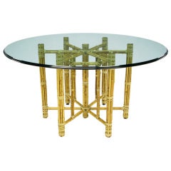 Large McGuire Reeded Bamboo Dining Table