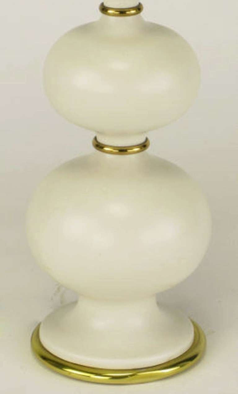 Gerald Thurston for Lightolier Triple Gourd-Form Table Lamp In Excellent Condition For Sale In Chicago, IL