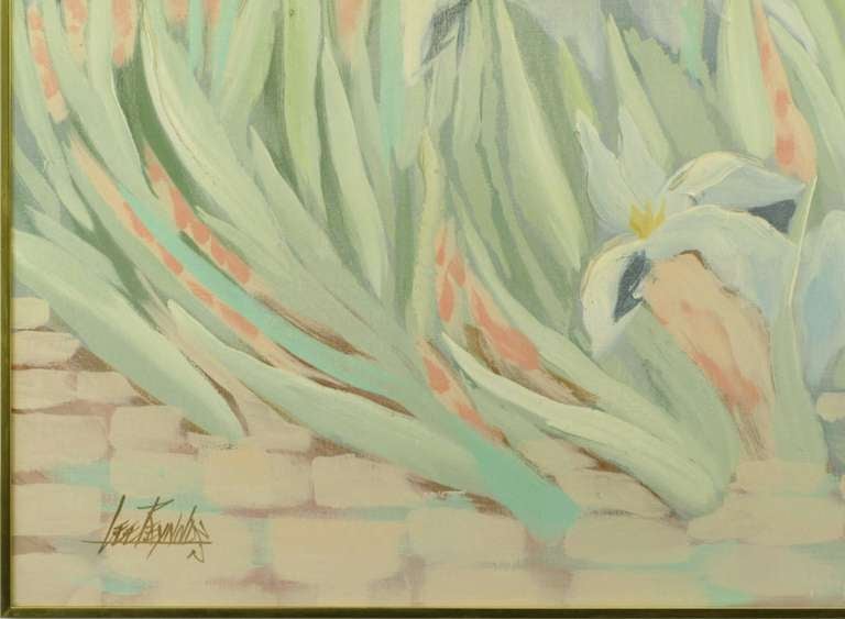 Lee Reynolds Impressionist Garden Huile sur toile en vente 2