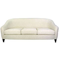 Vintage Donghia Sofa In Heathered White Stroheim & Romann Hemp Linen