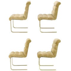 Four Lugano Dining Chairs By Mariani For Pace