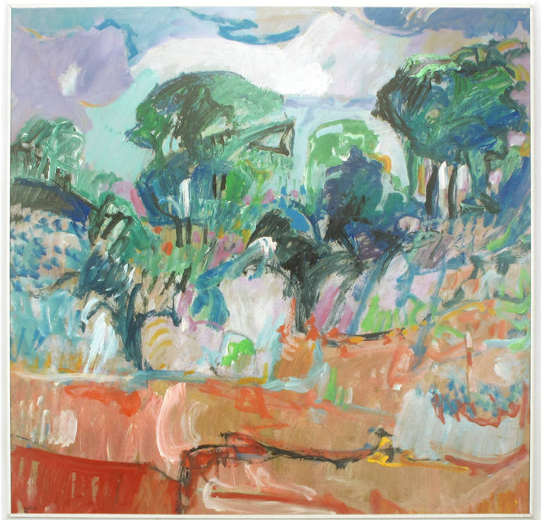 Jean Krille' abstract landscape titled 