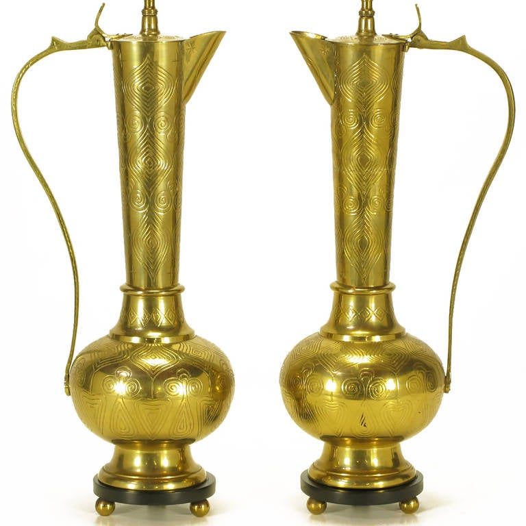 moroccan brass table lamp