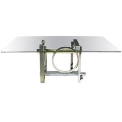 Design Institute America Metal Sculpture Dining Table