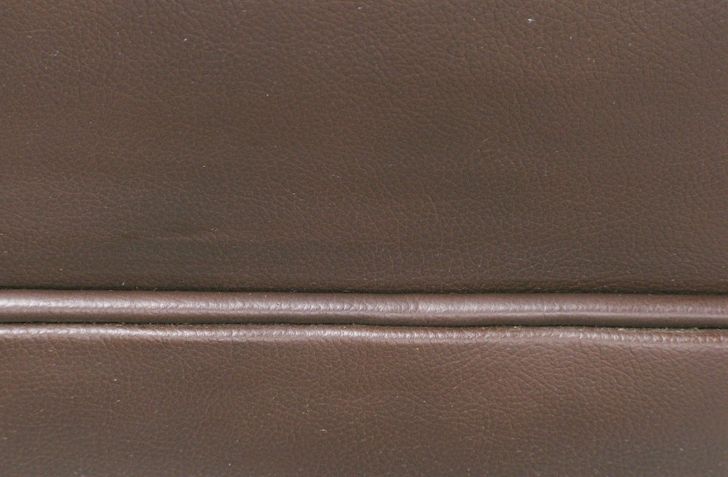 Heritage Classic Dark Chocolate Leather Three Seat Sofa 1