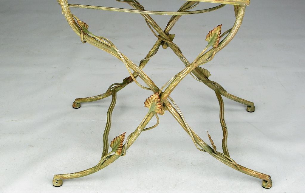 American Four Metal Twig Chairs With Birds' Nest Seats & Backs