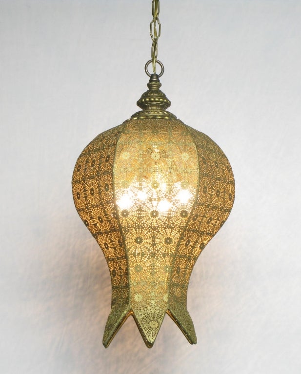 copper onion dome pendant light