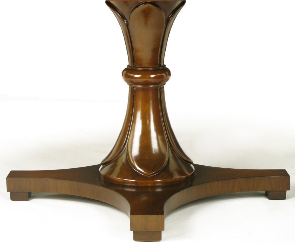 Lorin Jackson For Drexel Reverse Quatrefoil Base Pedestal Table 1
