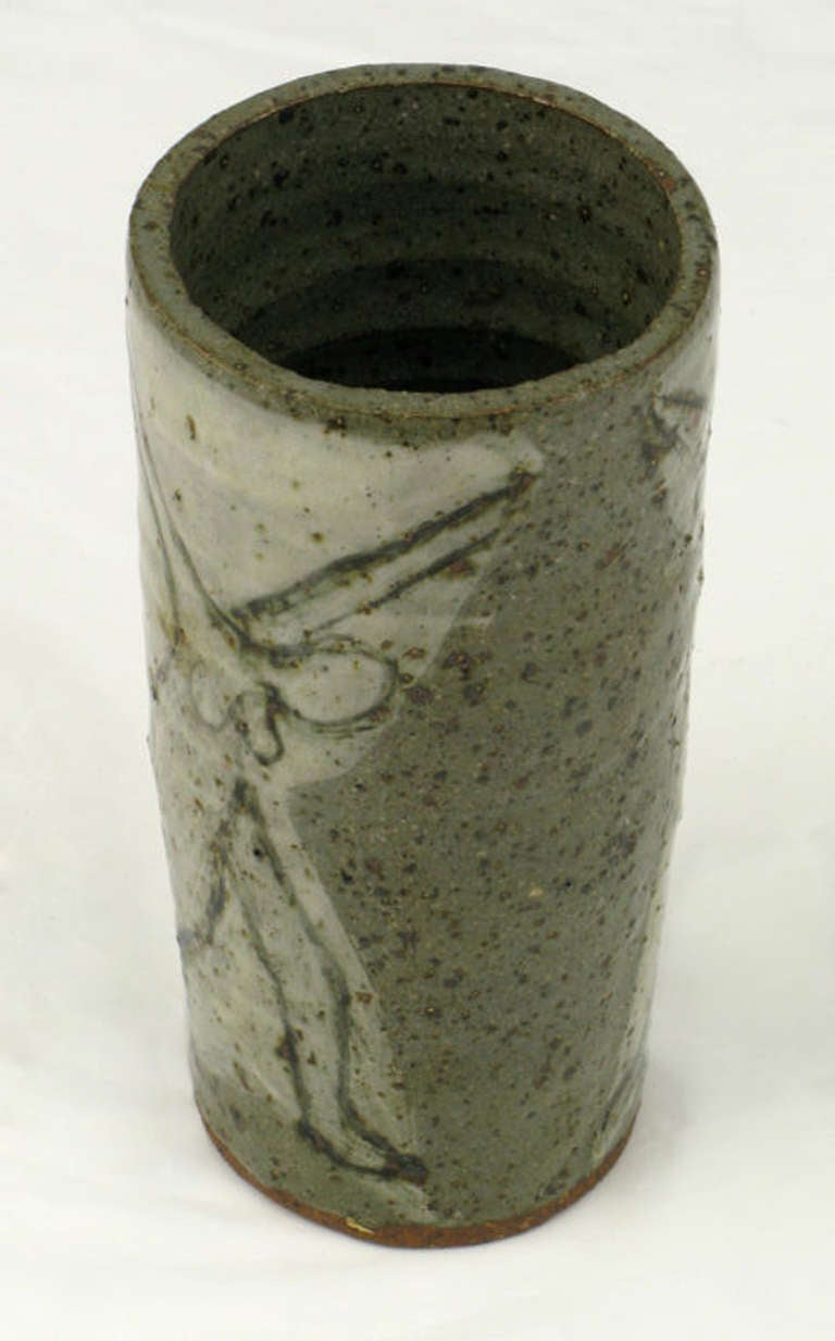 Bernard Chaet (American, 1924-2012) Studio Pottery Vase In Excellent Condition In Chicago, IL