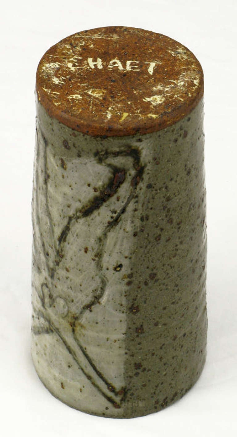 Mid-20th Century Bernard Chaet (American, 1924-2012) Studio Pottery Vase