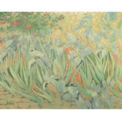 Lee Reynolds 60" x 48" Impressionist Garden Oil On Canvas 6