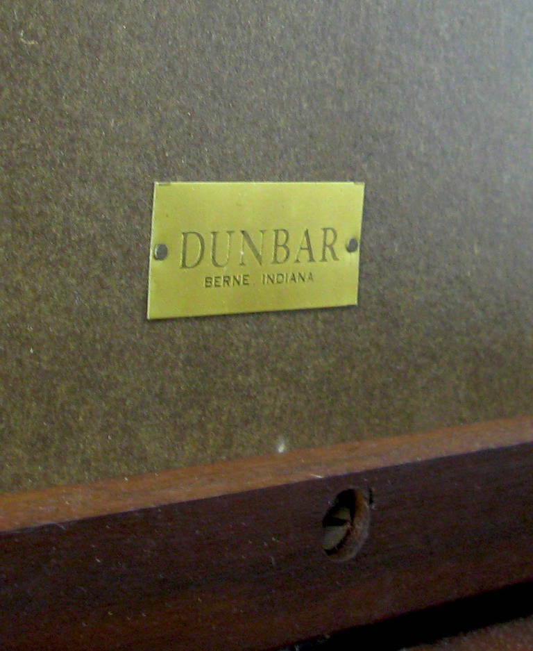 Edward Wormley Walnut, Micarta and Cane Flip-Top Bar Cart for Dunbar 3