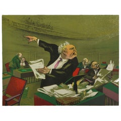 Lithographie réaliste sociale de William Gropper