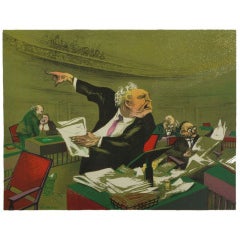 William Gropper Social Realist Lithograph 9