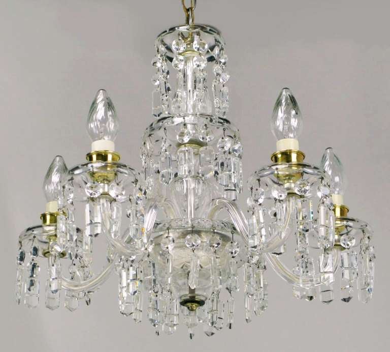 1940s crystal chandelier