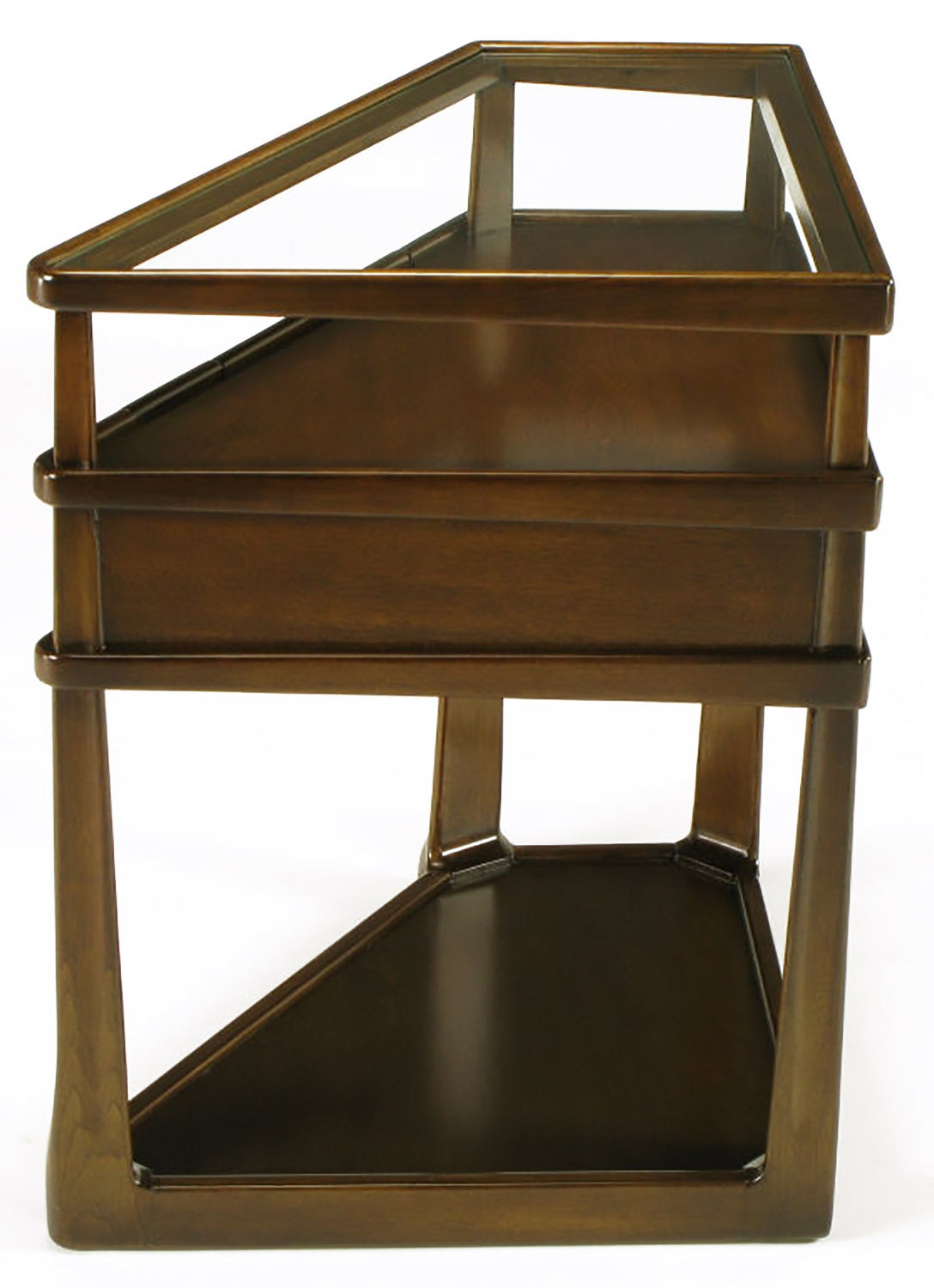 Oak Uncommon Harold M. Schwartz Trapezoidal Side Table for Romweber For Sale