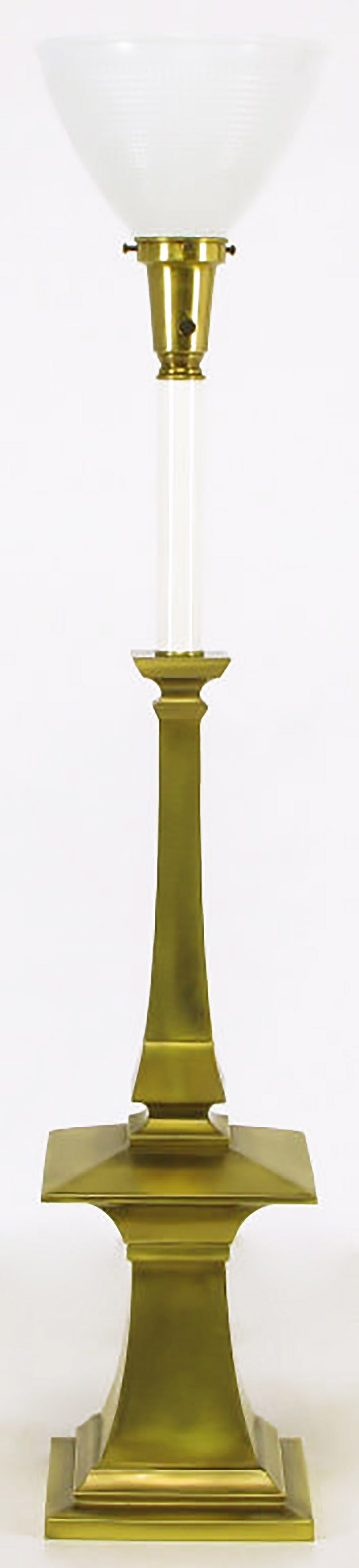 American Frederick Cooper Architectural Tall Brass Table Lamp