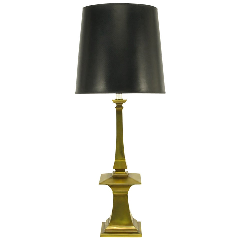 Frederick Cooper Architectural Tall Brass Table Lamp