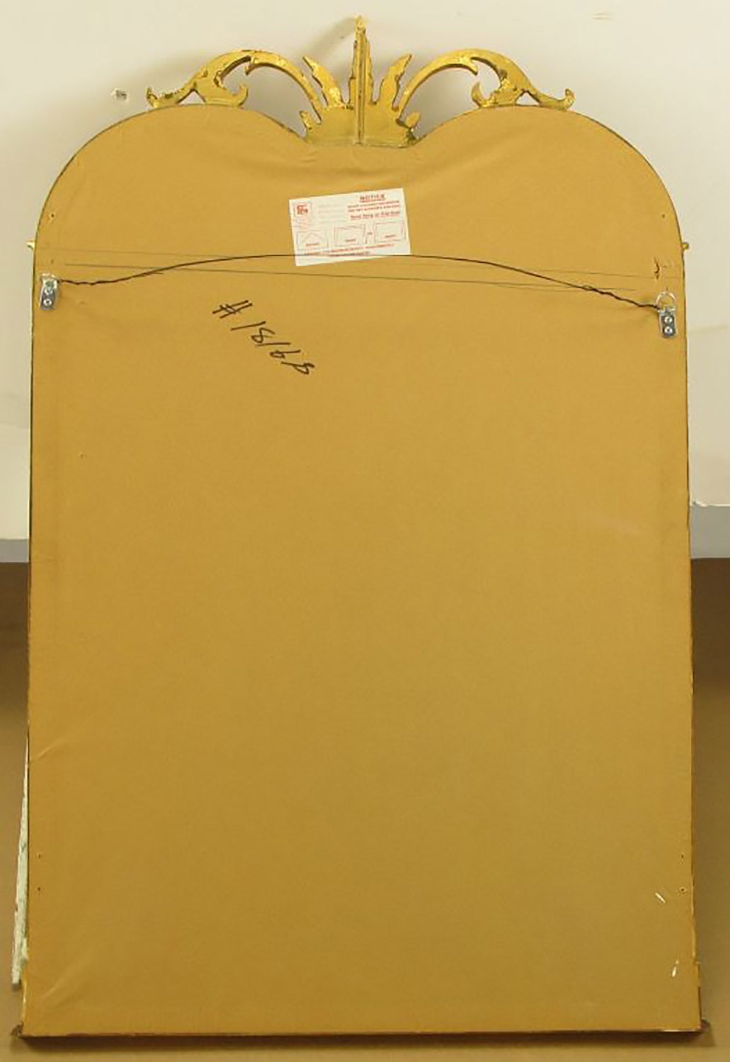 Espejo de Pared Renacimiento Imperio Dorado y Lacado Negro en venta 1