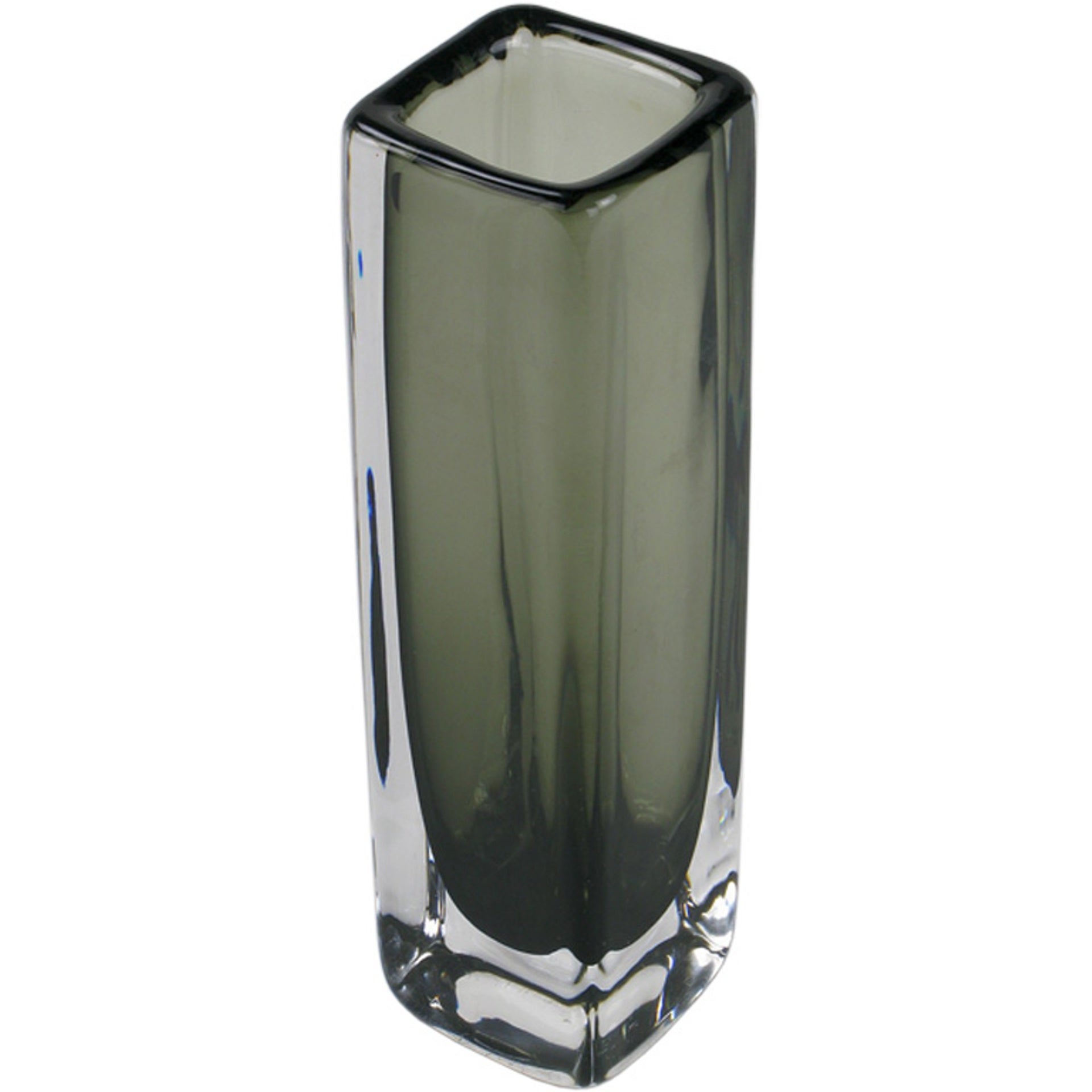 Smoked Sommerso Glass Vase